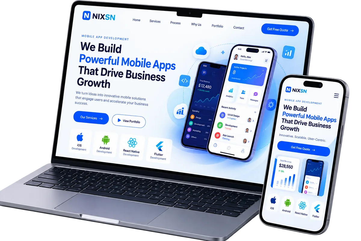 Nixsn mobile and web app development