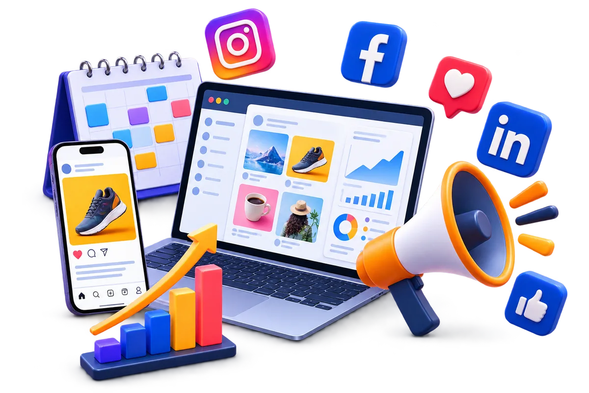 Social media management and advertising