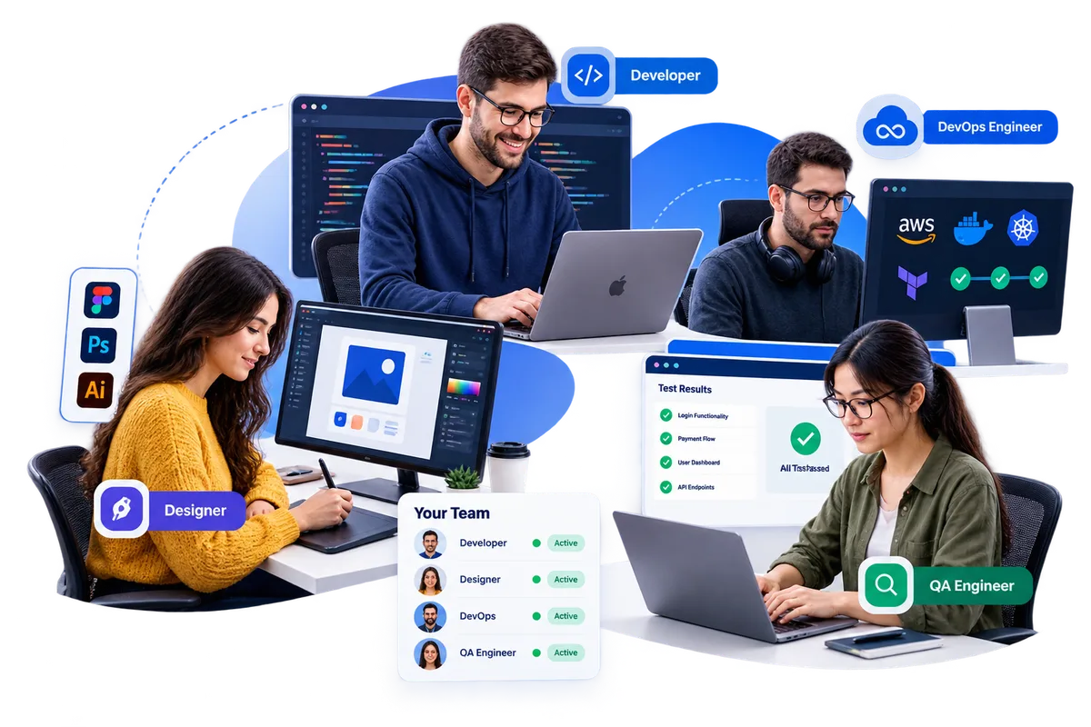 Nixsn IT staff augmentation, hire developers and designers